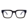 Acetate Glasses VG5047 C2, Black, Grey, Hardware Ornament, Front View