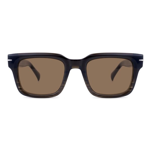 Acetate Sunglasses VG5047S C2, Black, Grey, UV400 Lenses, Front View