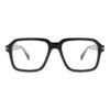 Acetate Glasses VG5038 C1, Black, Geometric, Front View