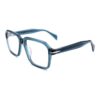 Acetate Glasses VG5038 C4, Dark Teal, Geometric, Three-quarter View