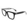 Acetate Glasses VG5039 C1, Black, Square, Three-quarter View