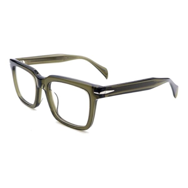 Acetate Glasses VG5039 C3, Olive, Square, Three-quarter View