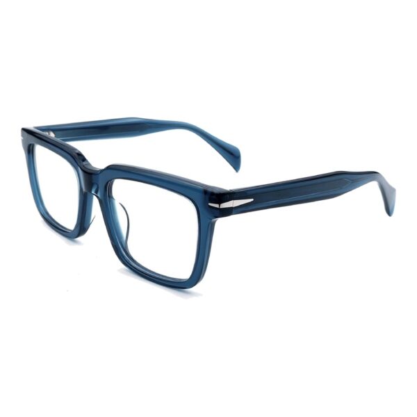 Acetate Glasses VG5039 C4, Deep Teal, Square, Three-quarter View