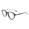 Acetate Glasses VG5040 C1, Black, Pantos, Three-quarter View