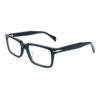 Acetate Glasses VG5043 C4, Dark Green, Rectangle, Three-quarter View