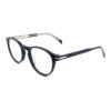 Acetate Glasses VG5044 C1, Black, Pantos, Three-quarter View