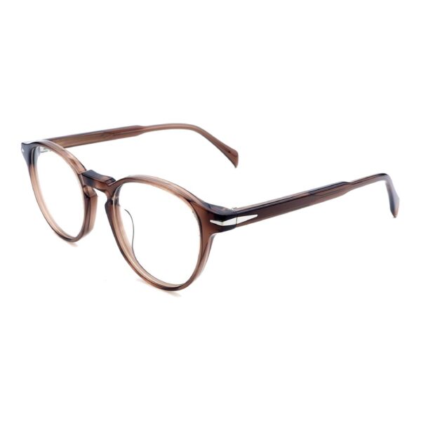 Acetate Glasses VG5044 C4, Brown, Pantos, Three-quarter View