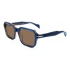 Acetate Sunglasses VG5042S C3, Blue, Champagne, Irregular Hexagon, Three-quarter View